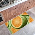 Kitchen Mat Cushioned Anti Fatigue, Yellow Hami Melon Cushioned Kitchen