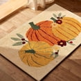 thumbnail image 4 of Thanksgving Fall Bathroom Rugs Non Slip Funny Cute Bath Mats For Bathroom Shower Tub Washable Absorbent Pumpkin Shape Carpet, 4 of 9