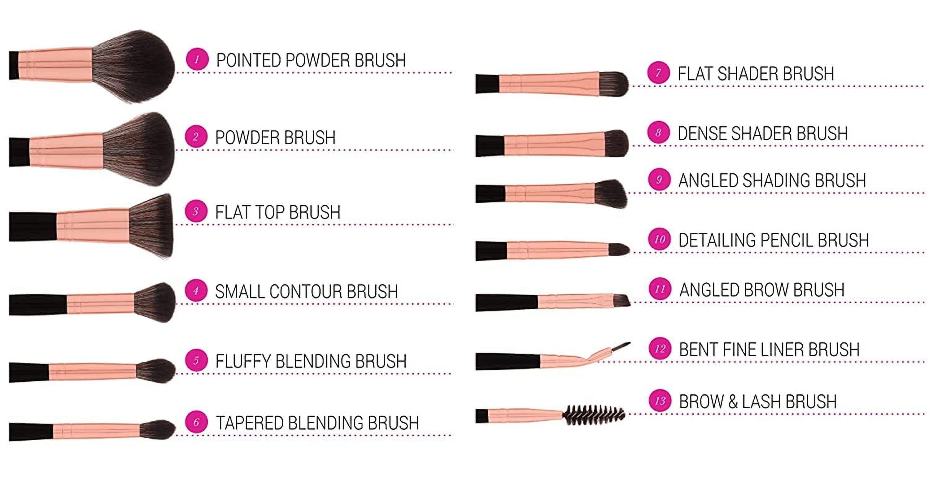 BH STUDIO PRO makeup brush set, BH Signature Rose Gold 13 Piece