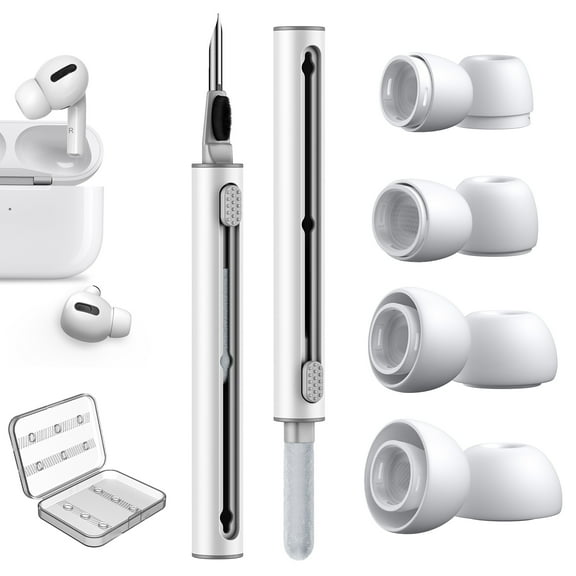 Link Dream Compatible with AirPods Pro 2nd/1st Replacement Ear Tips 4 Sizes (XS-L), with Cleaner Kit