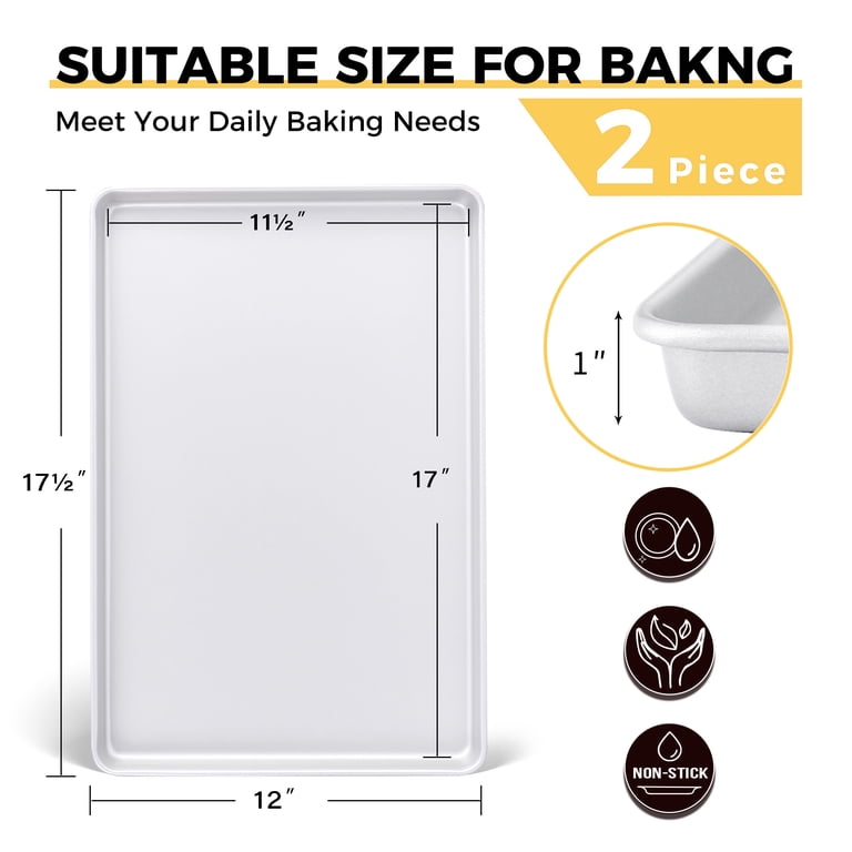 HONGBAKE 2-Pack Half Sheet Pan Set photo 2