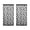 Black, variant on Black 2-Panel Butterfly Thread Curtain Partition Door Decorative Background Drape 39.4X78.7 Inch Black