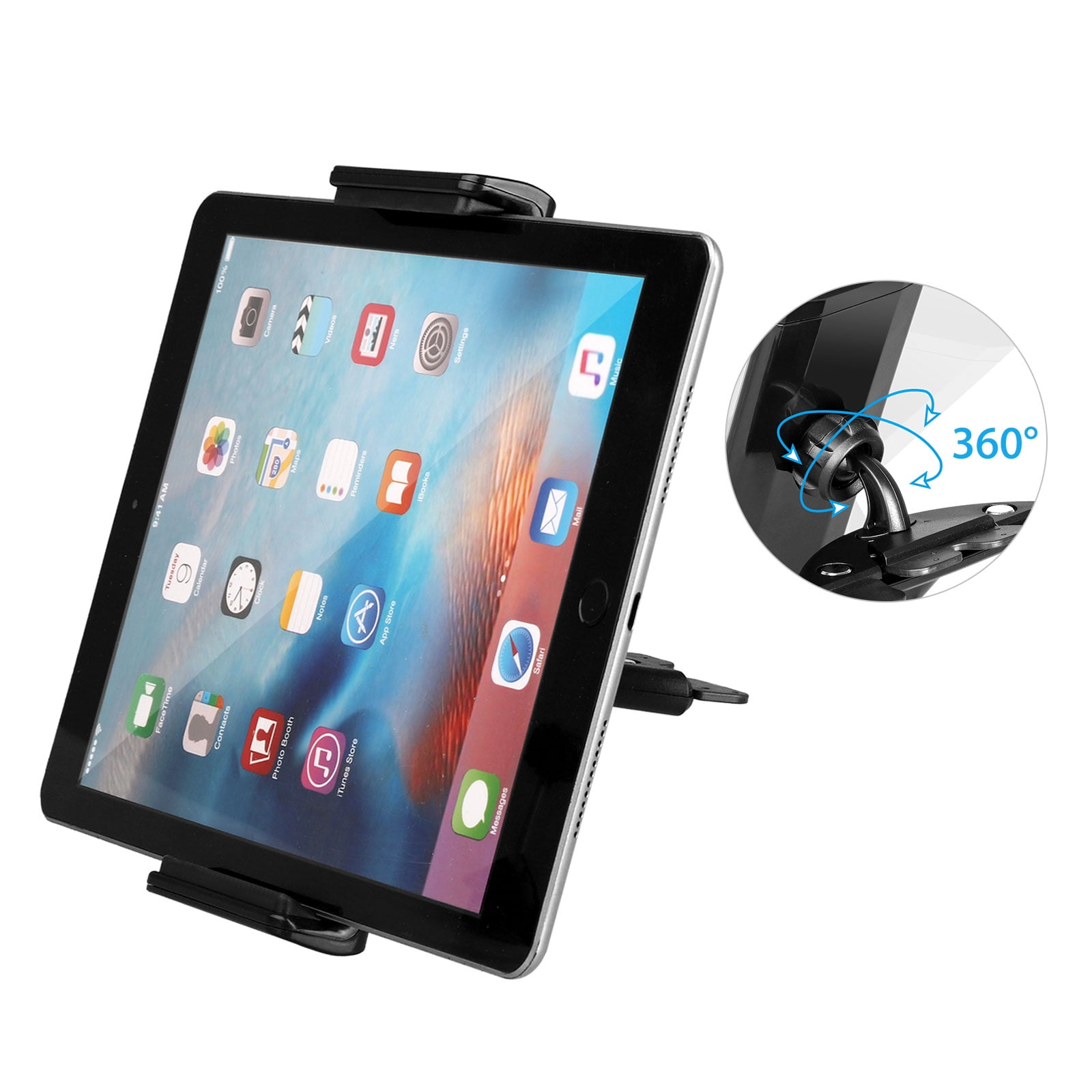 Car CD Slot Mount Holder Stand For ipad 7 ~ 11 inch Tablet PC Samsung Galaxy Tab 