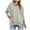 Gray, variant on GigrtiJin Women Oversized Sweatshirt Long Sleeve Collar Button Pullover Tops Solid Color Casual Sweatshirts with Pocket
