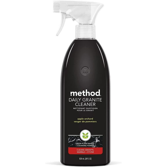 Method Daily Granite & Marble Cleaner Spray, Apple Orchard, 28 Ounce, Pack of 3