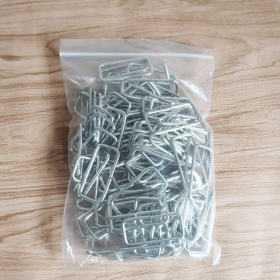 Soimiss 20Set Metal Rings for Belt Buckles with Silver Ornament Design