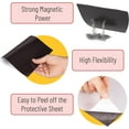 thumbnail image 5 of Mr. Pen- Adhesive Magnetic Sheets, 4" x 6", 40 Pack, Magnetic Sheets with Adhesive Backing, 5 of 7