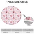 thumbnail image 6 of Princess Castle Cloud Pattern Round Fitted Tablecloth with Elastic Edge,Dining Table Cover Waterproof,Outdoor Round Tablecloth for Camping,Dining,Indoor and Outdoor, 6 of 7