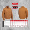 thumbnail image 3 of First Mfg Co - Brawn - Men's Motorcycle Shirt - Canvas - Brown - Small, 3 of 5