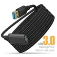 thumbnail image 1 of USB Extension Cable USB 3.0 Cable Male to Female Extender Cord for Smart TV PS4 PS3 Xbox One SSD Laptops 3m Extension Data Cable, 1 of 5