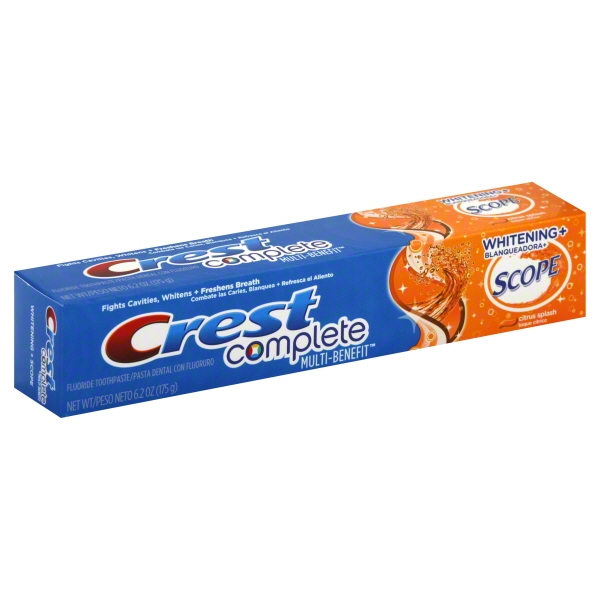 Crest Whitening Plus Scope Toothpaste Citrus Splash 6.20 oz Walmart