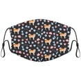 thumbnail image 1 of Cute Shiba Inu Dog Graphic Printed Cloth Face Masks Reusable Washable Adjustable for Adults (5 PCS), 1 of 1
