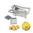 thumbnail image 4 of Ihvewuo Stainless Steel French Fry Cutter, Grade Vegetable and Potato Slicer, Includes 2 Blade Size Cutter Options and No-Slip Suction Base, Perfect for Air Fryer Food Preparation, 4 of 9