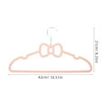 thumbnail image 2 of HAMPPLIES 10Ud Cintres De Ropa Para Closet Rosas Con Lazo Y Material Y Duradero, 2 of 7