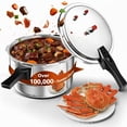 thumbnail image 2 of 4.5/8Qt Aluminum Pressure Cooker with Exhaust Valve And Multiple Protections Suitable for Stovetop Pressure Cooker Ideal for Cooking Family Meals Or Catering Events Pressure Cooker Compatible with Ga, 2 of 9