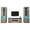 Gray, variant on Reno WH05 Electric Fireplace Modern Wall Unit Entertainment Center - White