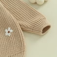 thumbnail image 5 of Okbabeha Baby Girl Floral Sweater Toddler Sweaters Long Sleeve Knit Sweater Crewneck Sweatshirt Newborn Infant Fall, 5 of 7