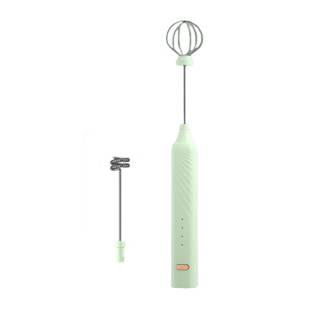 Cateissary Batidor de huevos Mezclador eléctrico Gadget de cocina Artesanía de mano Tamaño compacto Agitador de huevos de carga rápida de larga Electrodomésticos Verde Cateissary HA082650-02B