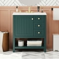thumbnail image 5 of 30-inch transitional style bathroom vanity cabinet combination with ceramic sink, durable and sturdy, rust-resistant and stain-resistant, with ample storage space, 5 of 9