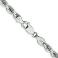 thumbnail image 4 of 14k White Gold 24 Inch 4.5mm Rope Chain Necklace Pendant Charm, 4 of 9