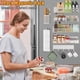 thumbnail image 5 of para especias para refrigerador, paquete de 7 estantes magnéticos 100% metal, organizador de especias de cocina con estante de gancho, soporte para toallas de papel, organizador de, 5 of 26