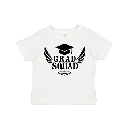 

Inktastic Grad Squad with Graduation Cap and Wings Gift Toddler Boy or Toddler Girl T-Shirt
