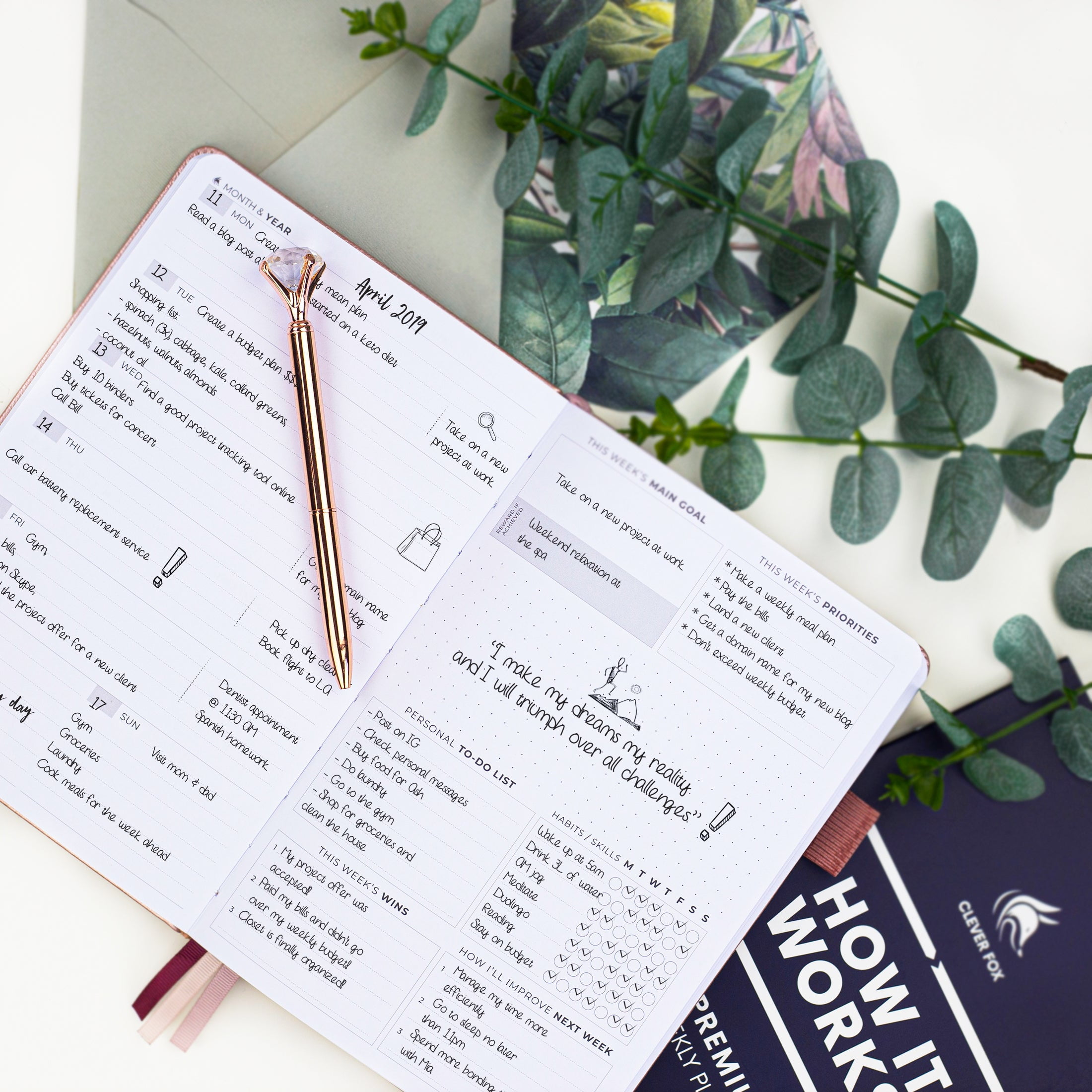 Premium Weekly Planner - Beat Procrastination & Boost Productivity