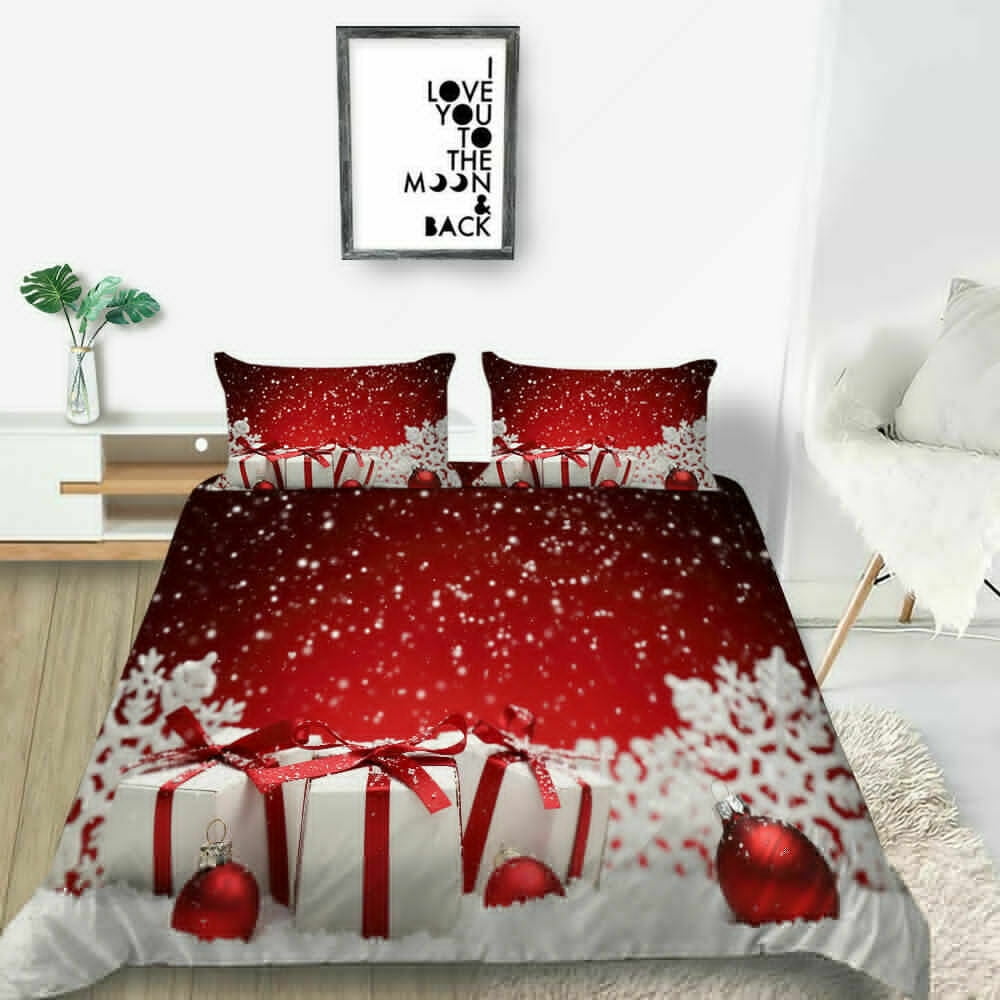 Home Bedding Decor Red Christmas Bedding Sets Unique Duvet Covers Red