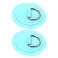 thumbnail image 3 of D-Ring Pad, 2pcs Deck Accessories PVC D Patch Long Service Life Reusable  for PVC Inflatable Boat Kayak Canoe for Roof Racks Trailers Ground Sheets Yellow,Blue,Red,Emerald, 3 of 7