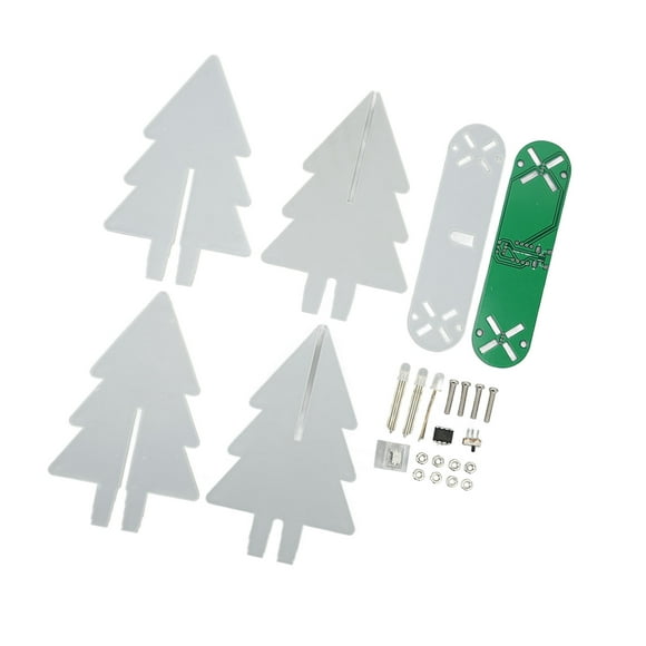 LED Gradient Light Electronic Christmas Tree Kit DIY Soldering Practice USB Power Supply Electronic Christmas Tree Kit LED Gradient Light 3D DIY Electronic Assemble Kit Circuit