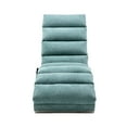 thumbnail image 5 of Massage Chaise Lounge, Electric Recliner Chair with 8 Massage Zones and 5 Modes, Modern Linen Upholstered Lounger with Side Pocket and Ergonomic Backrest Lounge Chair for Living Room, Teal, 5 of 7