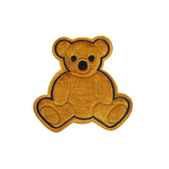Altotux 6.5"x 6.5" Cute Brown Furry Fuzzy Teddy Bear Sew On Applique Motif Patch