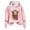Pink, variant on Womens Hoodies Oversized Long Sleeve Highland Cattle Print Hooded Sweatshirt Cute Long Sleeve Loose Pullover Tops Winter Y2k Clothes