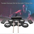 thumbnail image 4 of Portable Roll Up Electric Drum Set with Pedal & Sticks, 7-Pad Electronic Drum Kit for Adults, Ideal Gift, 4 of 5