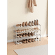 thumbnail image 2 of SONGMICS Zapatero de 3 Niveles, Estantería de Zapatos, Estantería de Metal, para 12 a 15 Pares de Zapatos, Estante Apilable, para Pasillo, Salón, Dormitorio, 30 x 92 x 55 cm, Gris, 2 of 8