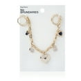 thumbnail image 2 of No Boundaries Women's Heart Swag Chain Bag Charm, Gold-Tone/Black, 2 of 2