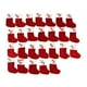 thumbnail image 1 of Juego de 26 medias navideñas decorativas con colgantes para bolsas de dulces, ideales para rojo, 1 of 9