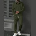 thumbnail image 5 of Mifsaly Mens Sweatsuits 2 Piece Set Vintage Jacquard Workout Matching Loungewear Lapel Long Sleeve Pullover Sweatshirt Drawstring Straight Leg Joggers with Pockets Fall Winter Casual Outfits, 5 of 6