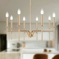 thumbnail image 2 of Briignite Adjustable 8-Light Gold Chandelier – Candle Style Fixture for Elegant Lighting in Bedroom, Living Room, Dining Room, and Hallway, 2 of 8