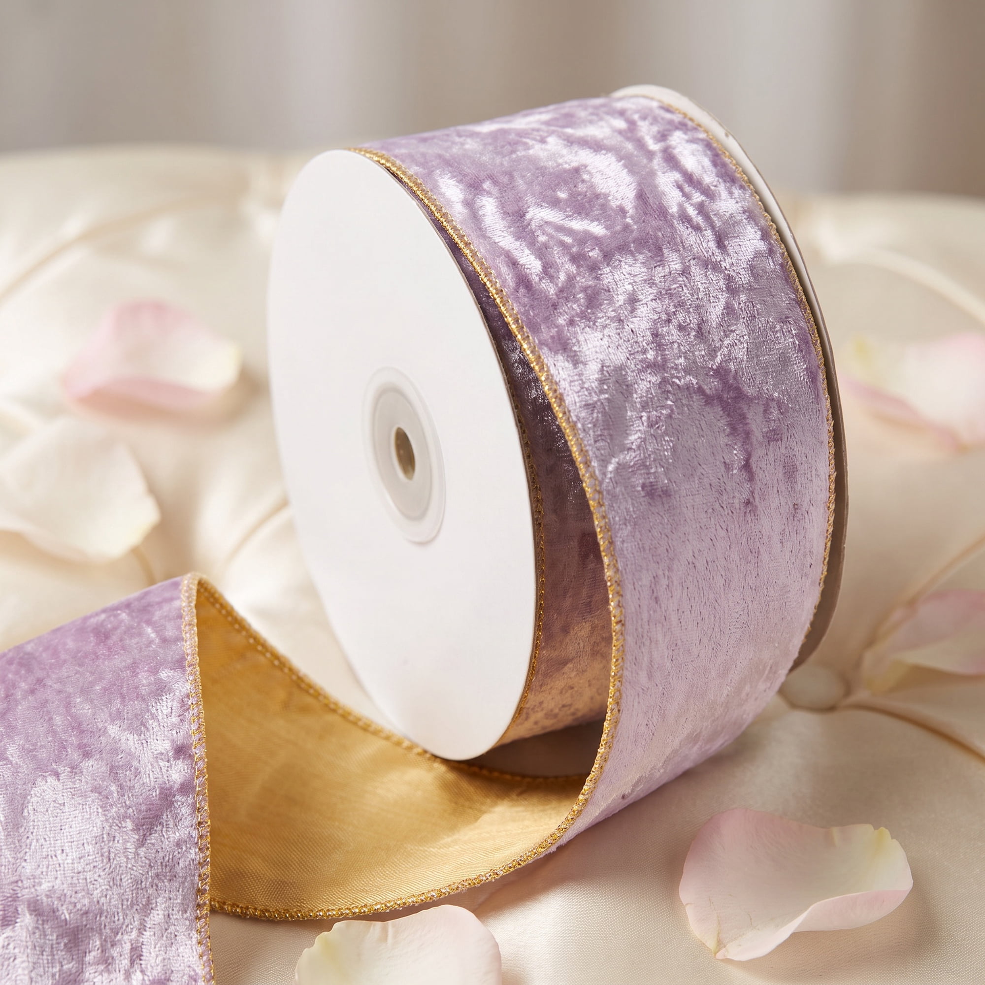 Unique Bargains Extra Wide Decorative Ribbon for Gift Decoration Use Purple 9.8 Yard