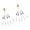 Green, variant on 2Pcs Umbrella Fishing Lures Rigs Swarms Attack Roads Runner Baits Sea Fishing Tackle for Freshwater And Saltwater Enduring