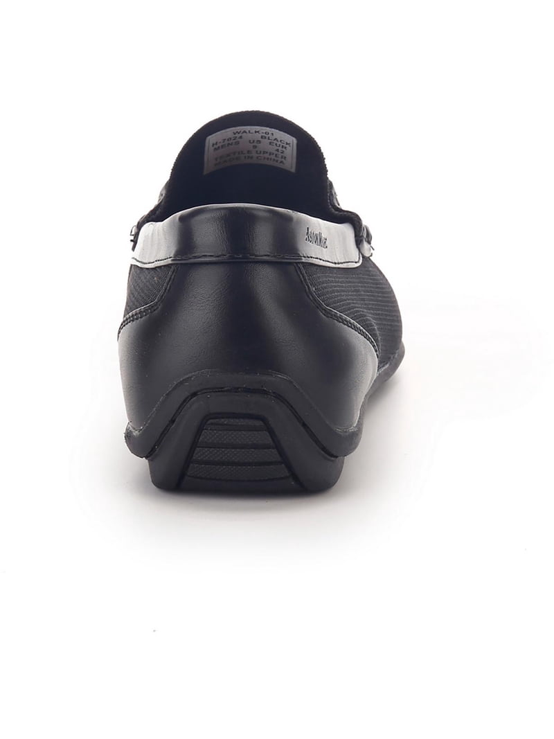 Aston Marc WALK-01 Shoes Mens Size 11 Black Mesh Driving Loafers New Box Aston Marc Mens Walk 01 Faux Leather Walking Loafers  main image 2