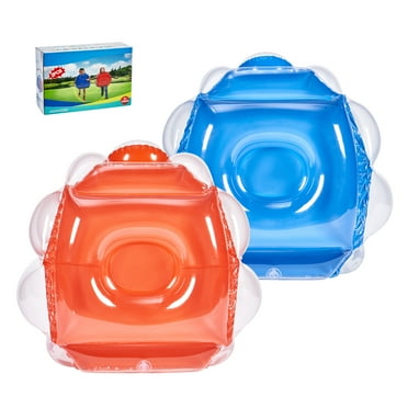 KFFKFF Inflatable Bumper Balls 2-Pack 2FT/0.6M PVC Body Sumo Zorb Balls for Kids