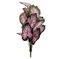 thumbnail image 4 of 32.28in Artificial Caladium Plant Lifelike Pink Faux 14 Leaves for Living Room Home Garden Wedding Decor, 4 of 4