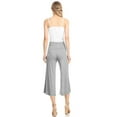 thumbnail image 5 of Made by Johnny Women's Knit Culottes Pants M HEATHER_GREY, 5 of 6