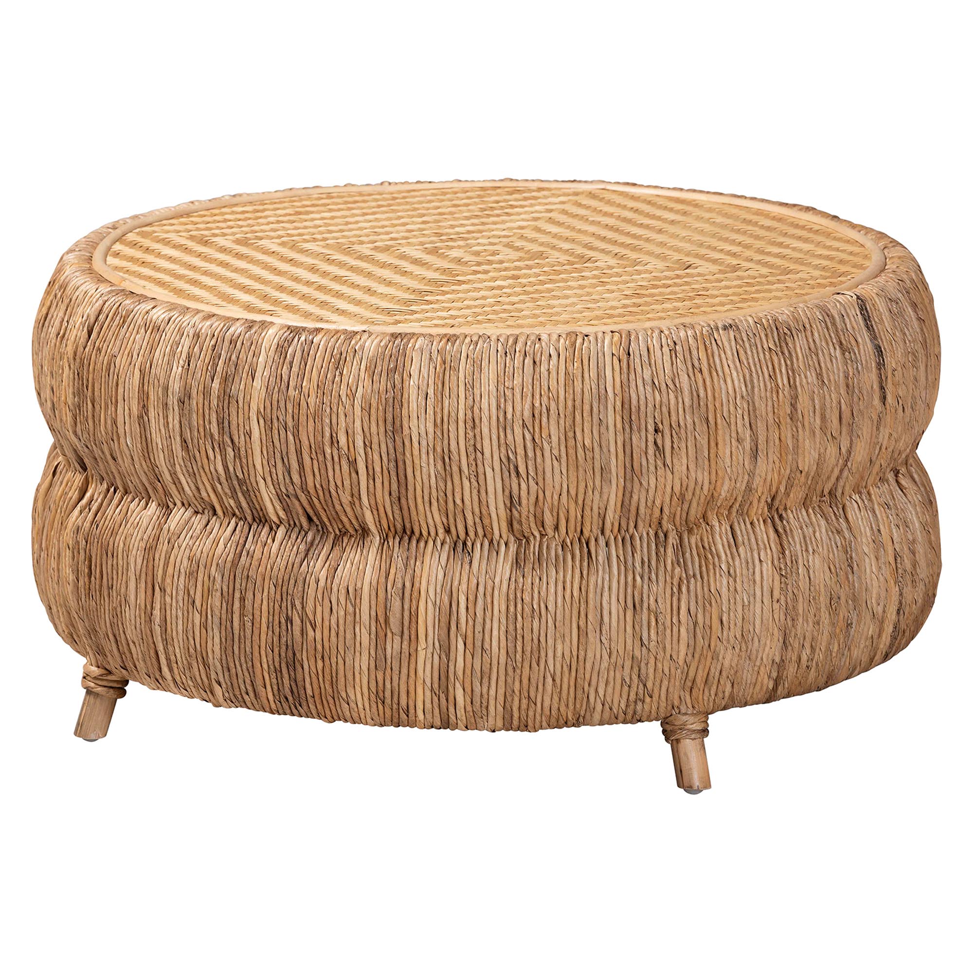 bali & pari Roma Boho Coffee Table, Natural Brown