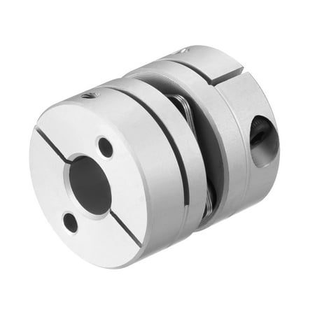 8mm One Way Gear - 8mm to 8mm Bore L26xD26 1 Diaphragm Motor Wheel Flexible Coupling Joint