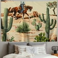 thumbnail image 2 of Orinice Cactus Cowboy Horse Tapestry Wall Hanging Unique Style for Home Decor, Living Room, Bedroom, Farmhouse - 4 Sizes Available 60x50inch, 2 of 6