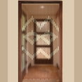 thumbnail image 3 of Dwellnix Bamboo Wood Beaded Curtains for Doorways 27 Strands - Polyester Cotton Bohemian Door Beads Window Decor, Natural Light Enhancer, 3 of 11