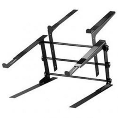Pyle PLPTS38 Universal Dual Device Laptop Stand  Sound Equipment DJ Mixing Workstation